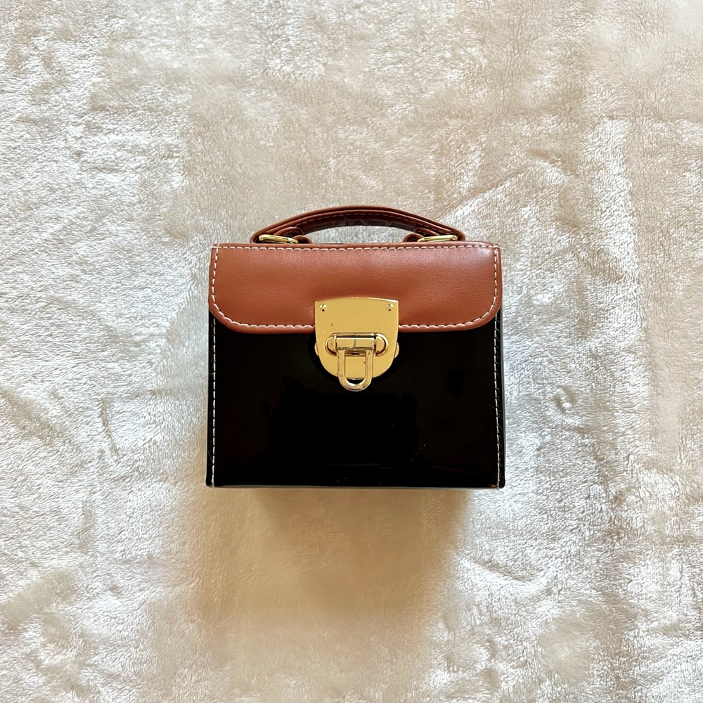 Mini Patent Leather Box Bag